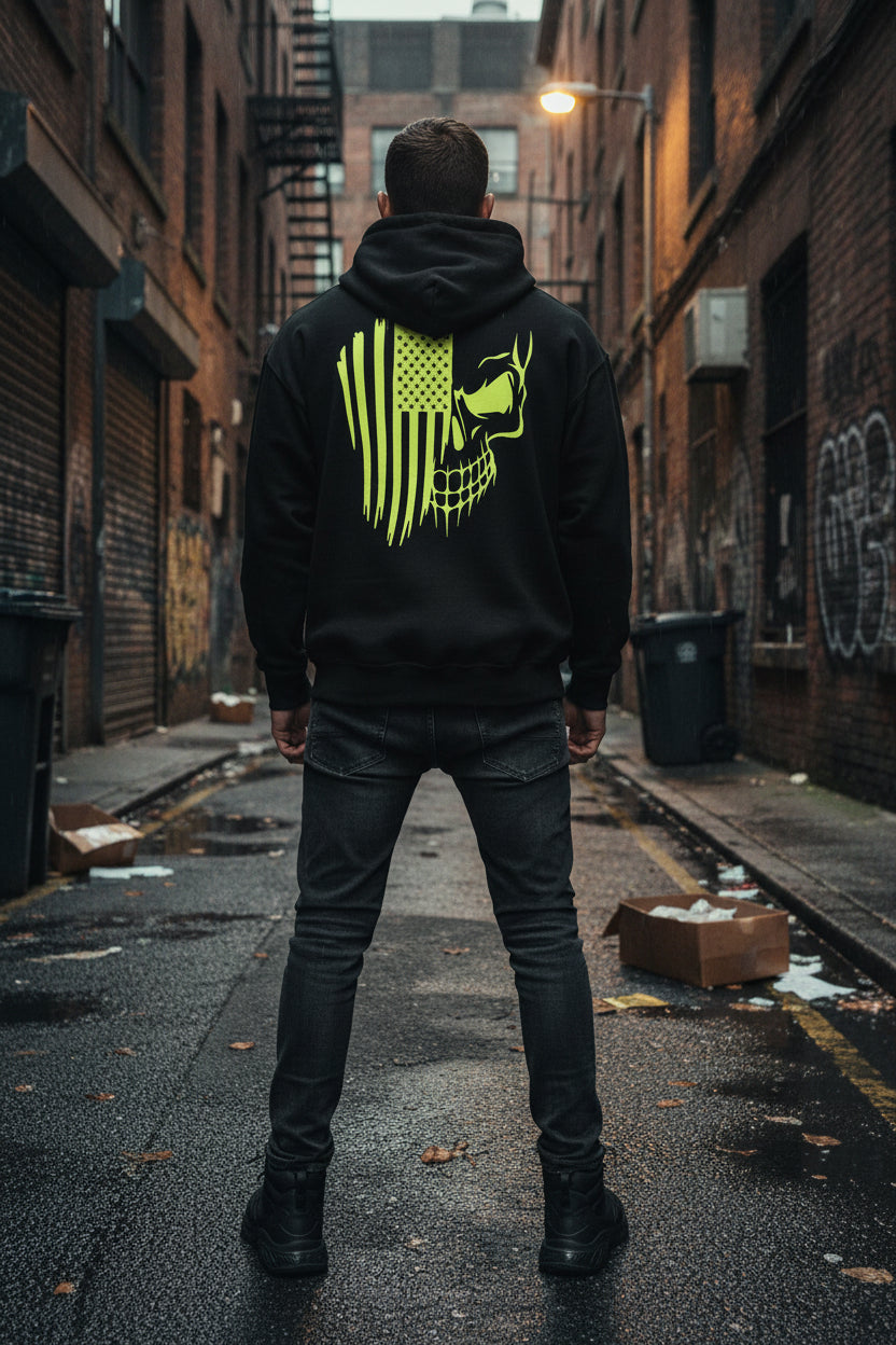 Dis.trict 14 Skull Flag Hoodie