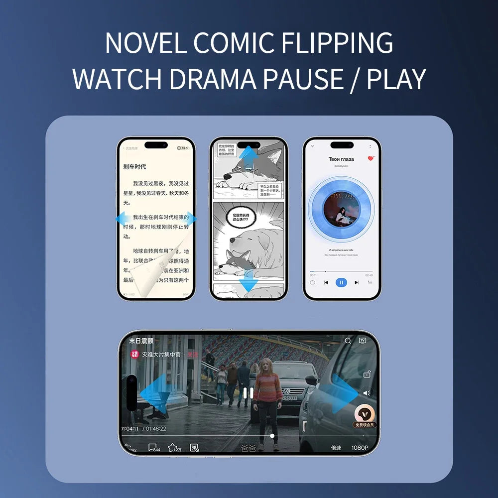 Bluetooth Finger Remote for Selfies & Media
