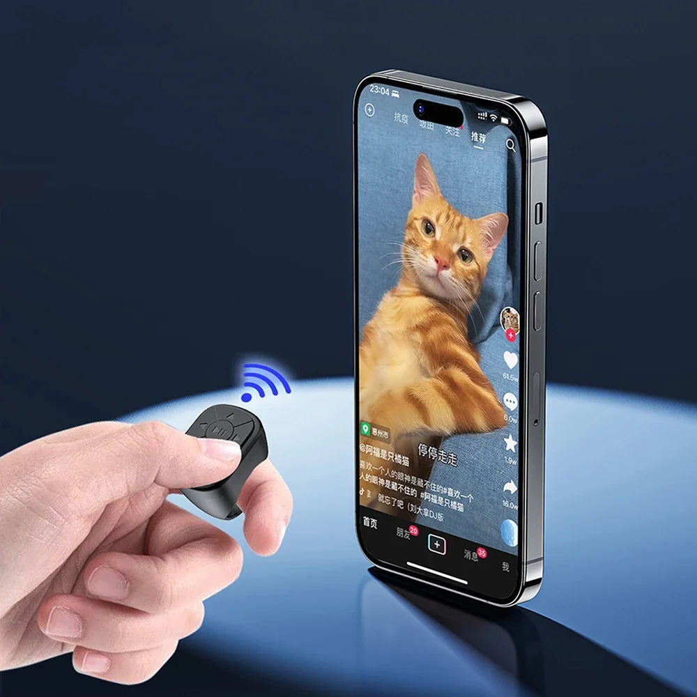 Bluetooth Finger Remote for Selfies & Media