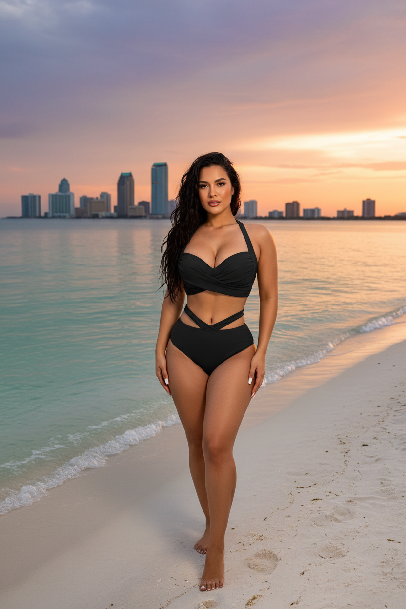 Black Bikini — Latina Model