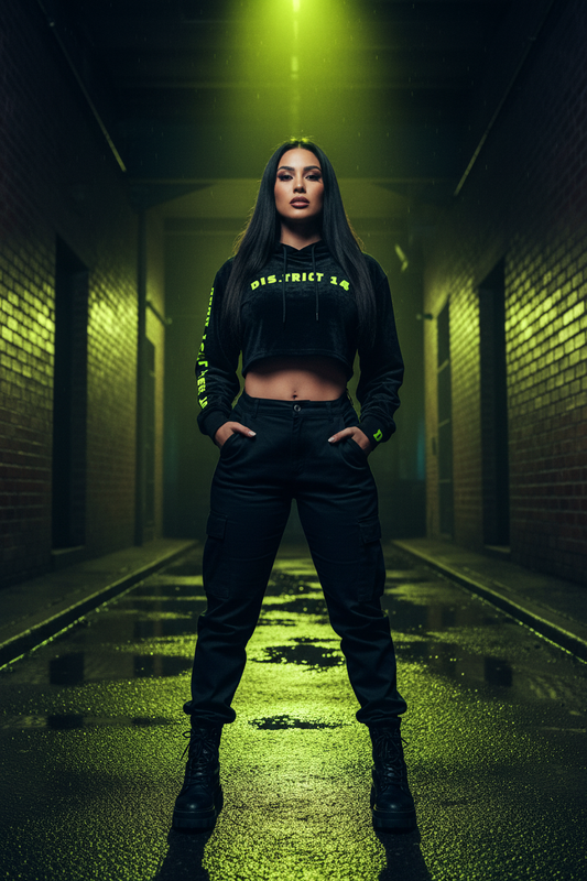 Crop Hoodie — Front Straight