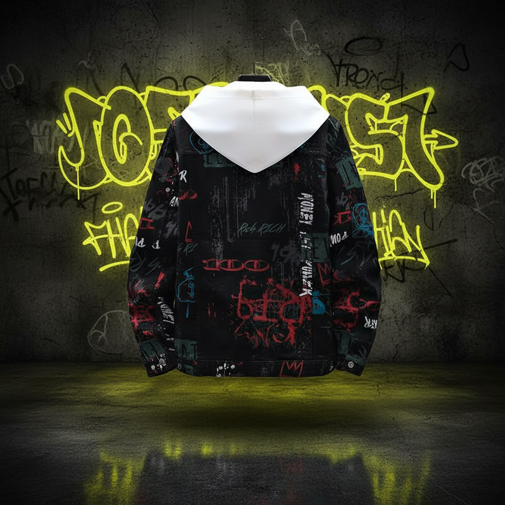 Graffiti Jacket Back — D14 Background