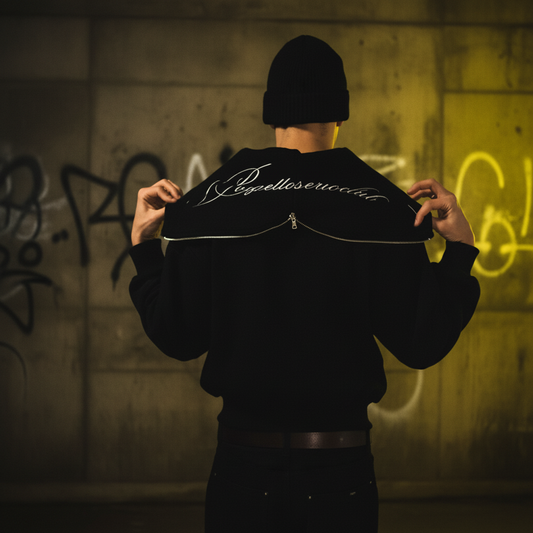 Reversible Zip Hood Sweatshirt - Collar Detail