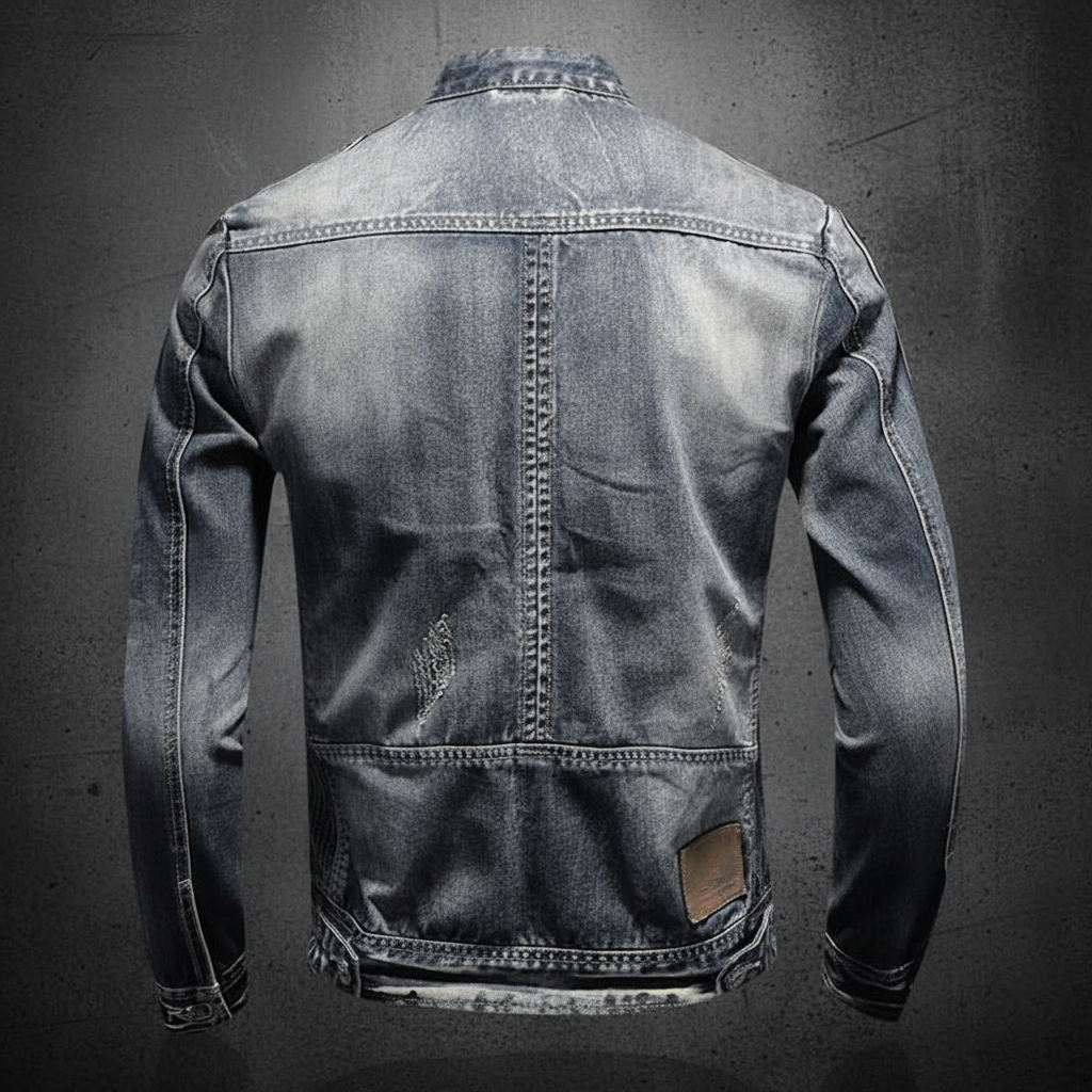 Men's Street Denim Jacket - Back View