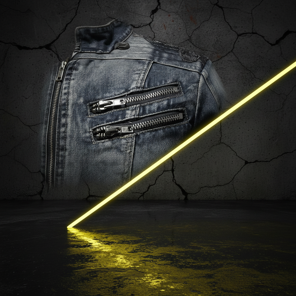 Denim Jacket — Zipper Detail