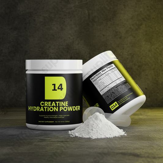 D14 Creatine Hydration Powder - Container with Scoop