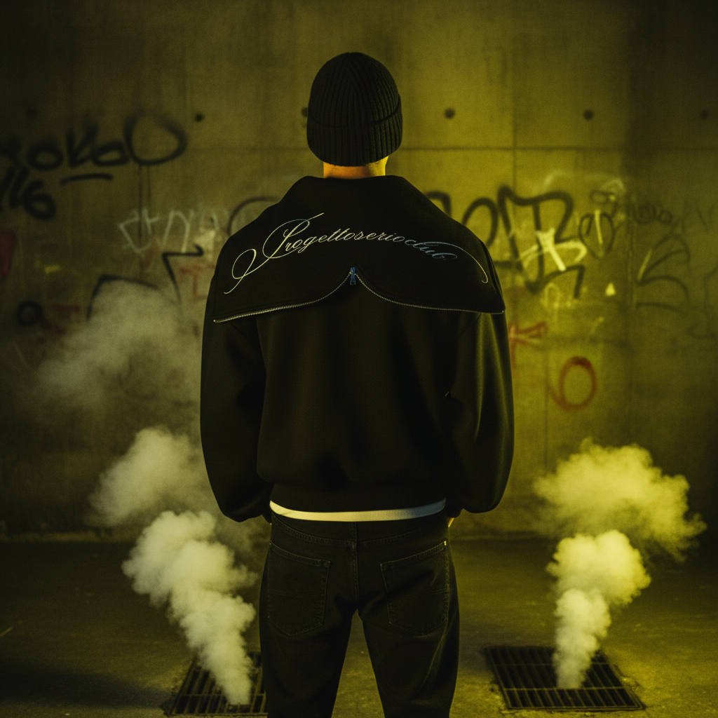 Reversible Zip Hood Sweatshirt - Back View