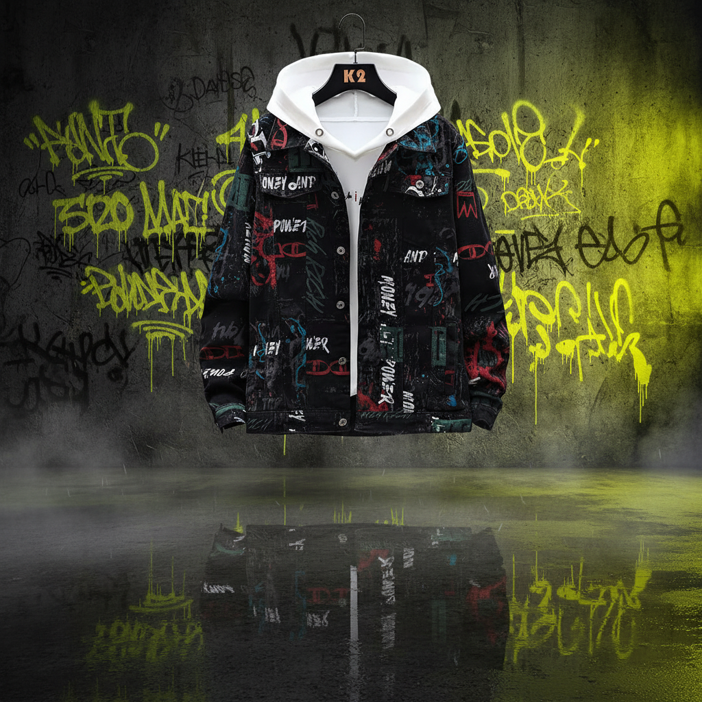 Printed Corduroy Jacket — Dis.trict 14 Background