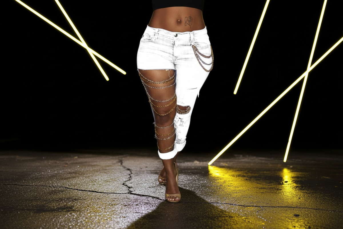 White Chain Jeans - D14 Style